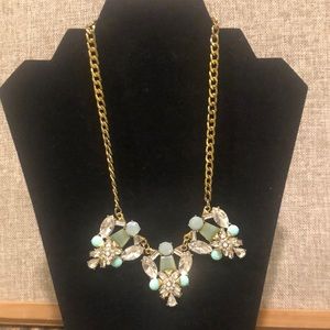 Rhinestone statement necklace.